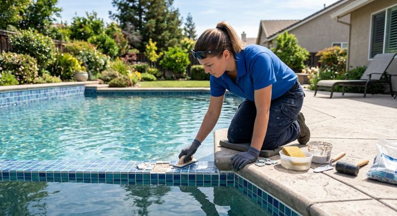 Pool Tile Grouting Service